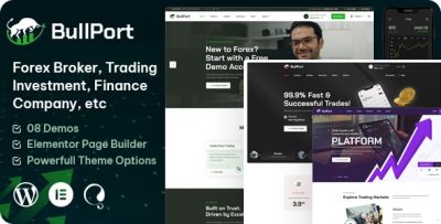 BullPort - Forex Broker & Trading WordPress Theme