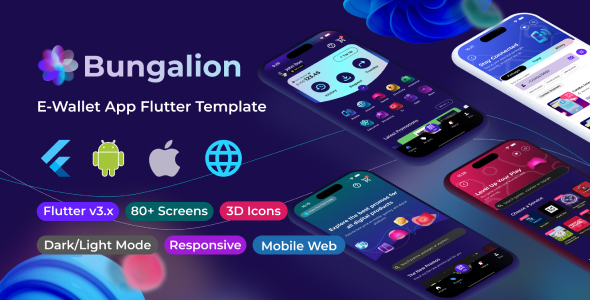 Bungalion - Flutter eWallet and Digital Store App Template Bungalion - Flutter eWallet and Digital Store App Template