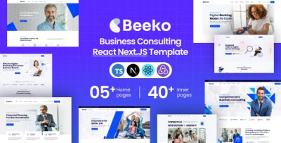 Business Consulting React Next.JS Template