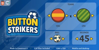 Button Strikers - HTML5 Casual game