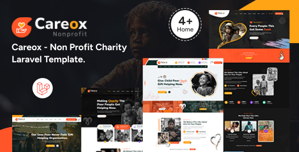 Careox - Non Profit Charity Laravel Template Careox - Non Profit Charity Laravel Template