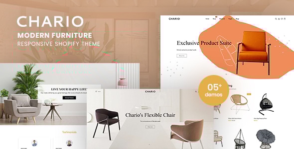 Chario - Modern Furniture Responsive Shopify Theme Chario - Modern Furniture Responsive Shopify Theme
