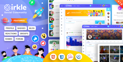 Cirkle - Social Networking HTML Template