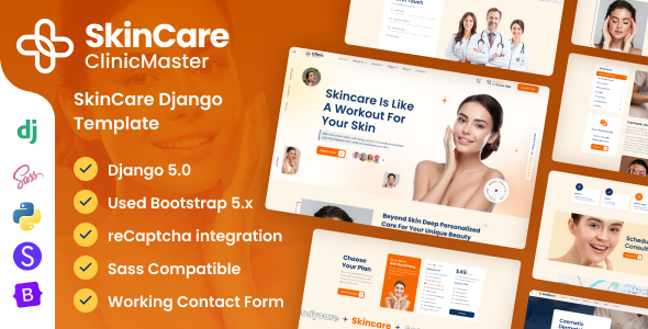 ClinicMaster - SkinCare Django Template ClinicMaster - SkinCare Django Template