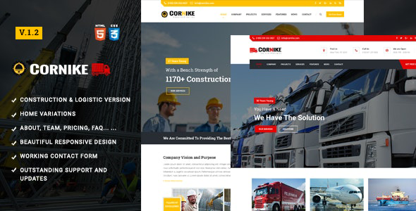 Cornike | Construction Company HTML Template Cornike | Construction Company HTML Template