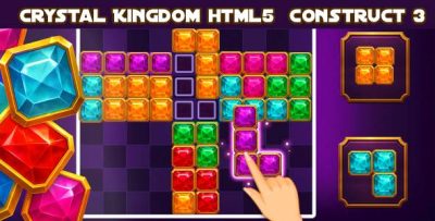 Crystal Kingdom - HTML5 Puzzle Game (Construct 3)