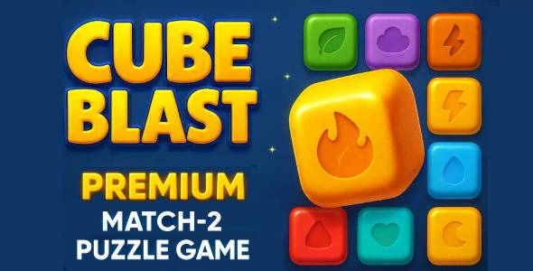 Cube Blast - Premium Match-2 Puzzle Game | Boosters + Shop + Levels | Full Construct 3 Template Cube Blast - Premium Match-2 Puzzle Game | Boosters + Shop + Levels | Full Construct 3 Template