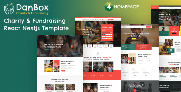 Danbox - Charity & Fundraising React NextJS Template Danbox - Charity & Fundraising React NextJS Template