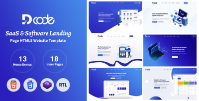 DCode - SaaS & Software Responsive Landing Page Template
