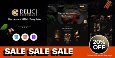 DELICI - Restaurant HTML Template