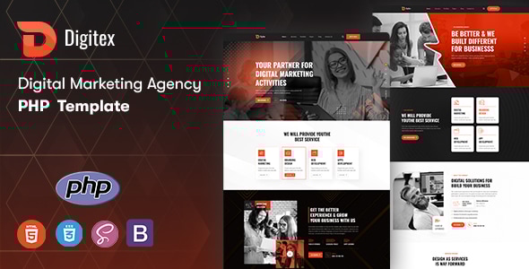 Digitex - Digital Marketing Agency PHP Template Digitex - Digital Marketing Agency PHP Template