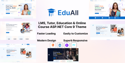 EduAll - LMS Tutors Education & Online Course ASP.NET Core 9 Template