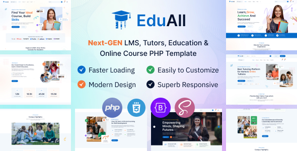 EduAll - LMS Tutors Education & Online Course Php Template EduAll - LMS Tutors Education & Online Course Php Template