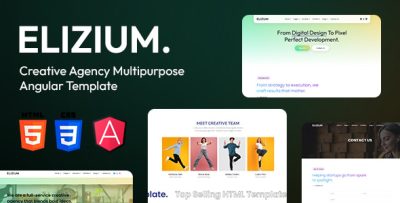 Elizium - Creative Business and Innovative Angular Template