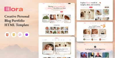 Elora - Creative Personal Blog Portfolio HTML Template