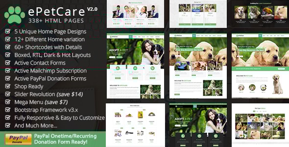 Epetcare - Pet Care HTML Template Epetcare - Pet Care HTML Template