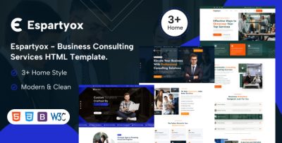 Espartyox - Business Consulting Services HTML Template