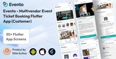 Evento Customer App - Multivendor Event Ticket Booking Flutter App