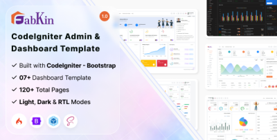 Fabkin - Codeigniter Admin Dashboard Template