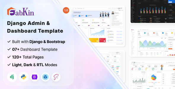 Fabkin - Django Admin & Dashboard Template Fabkin - Django Admin & Dashboard Template