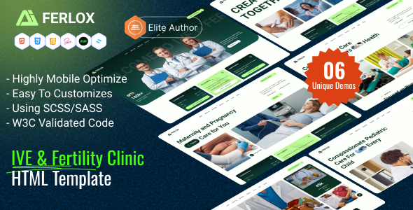 Ferlox - IVE & Fertility Clinic HTML Website Template Ferlox - IVE & Fertility Clinic HTML Website Template