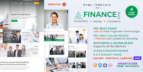 Finance Corp - A Financial Services & Business Consulting Template Finance Corp - A Financial Services & Business Consulting Template