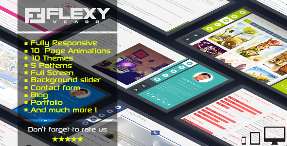 FlexyVcard - Responsive Vcard Template FlexyVcard - Responsive Vcard Template