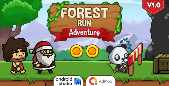 Forest Run Adventure - Runner Game Android Studio Project with AdMob Ads + Ready to Publish Forest Run Adventure - Runner Game Android Studio Project with AdMob Ads + Ready to Publish