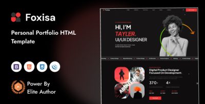 Foxisa - Personal Portfolio HTML5 Template