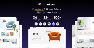Furnixar - Furniture and Home Decor Next.js eCommerce Template