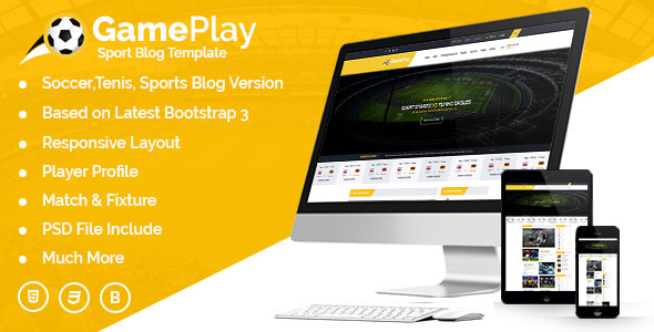 Gameplay Sports Club Blog And Magazine HTML Template Gameplay Sports Club Blog And Magazine HTML Template