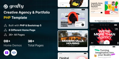 Grafty - Creative Agency & Portfolio PHP Template