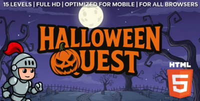 Halloween Quest – HTML5 Game Template