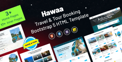 Hawaa - Travel and Tour Booking Bootstrap 5 HTML Template
