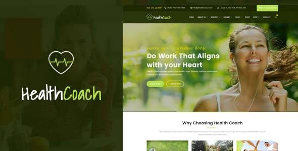 Health Coach - HTML Template for Personal Life Coaching Website Health Coach - HTML Template for Personal Life Coaching Website