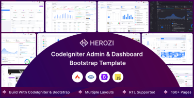 Herozi - Codeigniter Admin Dashboard Template