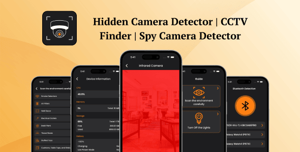 Hidden Camera Detector Swift | Native iOS | Latest Code for Admob Monetization Hidden Camera Detector Swift | Native iOS | Latest Code for Admob Monetization
