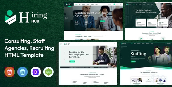 Hiring Hub - Staffing Agencies HTML Template Hiring Hub - Staffing Agencies HTML Template