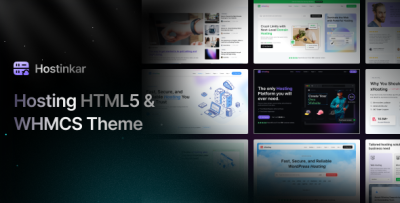 Hostinkar - Hosting HTML & WHMCS Template