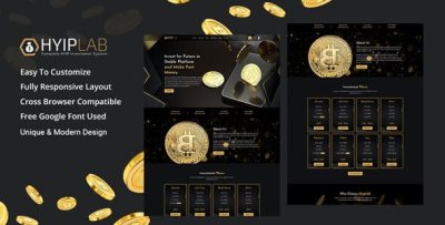 HYIPLaB - HYIP Investment HTML Template