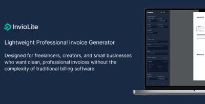 InvioLite - Lightweight Professional Invoice Generator