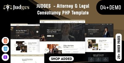 Judges - Attorney & Legal Consultancy PHP Template