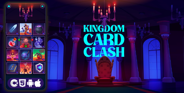 Kingdom Card Clash - HTML5 Game, Construct 3 Kingdom Card Clash - HTML5 Game, Construct 3
