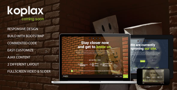 Koplax - Responsive Coming Soon Page Koplax - Responsive Coming Soon Page