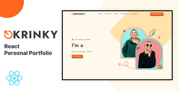 Krinky – Personal Portfolio React Template Krinky – Personal Portfolio React Template