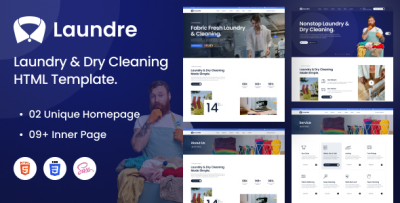 Laundre - Laundry & Dry Cleaning HTML Template.
