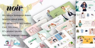Leo Noir - Innovative Prestashop Theme Fashion Store