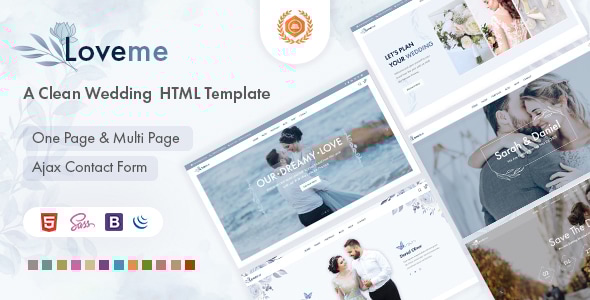 Loveme - Wedding & Wedding Planner HTML5 Template Loveme - Wedding & Wedding Planner HTML5 Template