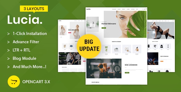 Lucia Multipurpose - Responsive Opencart 3.0 Theme Lucia Multipurpose - Responsive Opencart 3.0 Theme