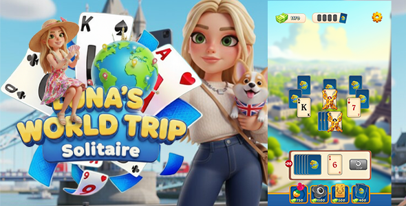 Luna's World Trip: Solitaire - HTML5 Game - Solitaire Game - Construct 3 Luna's World Trip: Solitaire - HTML5 Game - Solitaire Game - Construct 3
